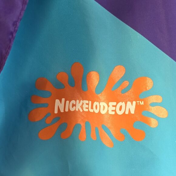 Nickelodeon Rugrats Windbreaker Jacket - Size L | Hooded Quarter-Zip Dinasauer🦖 - Picture 7 of 15